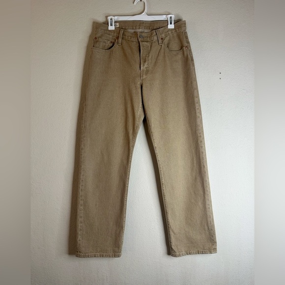 Levi’s fresh collection 501 button fly tan jeans with cherry tab size 29/30 - Picture 1 of 10
